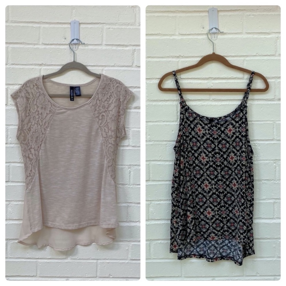 Full Tilt Kids Boho Tops Bundle Tank Top Knit Top